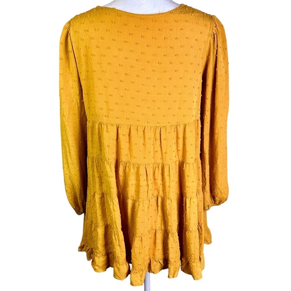 Urban Outfitters Gold Ruffled Tiered Sundress Size XS - Picture 6 of 11
